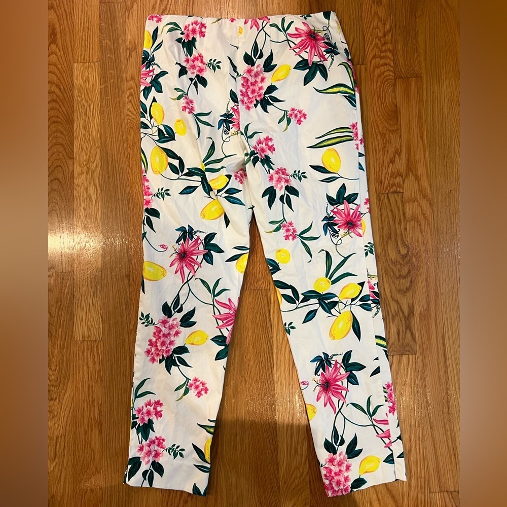 Talbots white pattern capris - Picture 3 of 6